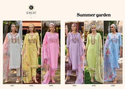 Kailee fashion by Summer Garden pure cotton fancy digital printed readymade suit catalogue readymade suit catalogs