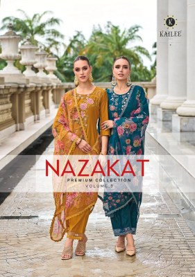 Kailee fashion hit volume by nazakat vol 3 cat designer readymade suit at  wholesale ratge  Kailee fashion