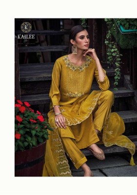 Kailee fashion new launch phool vol 3 pure viscous silk Kurti pants dupatta set catalogue  kurtis catalogs