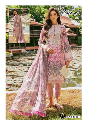 Kainat vol 15 by Keval fab karachi lawn cotton unstitched dress material collection  Karachi suits catalogs