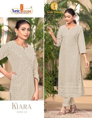 Kaira 2 by Tunic House Georgette Luckhnovi Work Kurti Catalogue at affordable rate kurtis catalogs