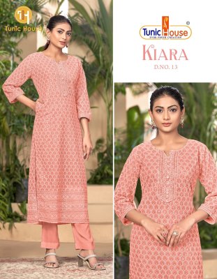 Kaira 2 by Tunic House Georgette Luckhnovi Work Kurti Catalogue at affordable rate kurtis catalogs