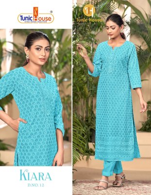 Kaira 2 by Tunic House Georgette Luckhnovi Work Kurti Catalogue at affordable rate kurtis catalogs