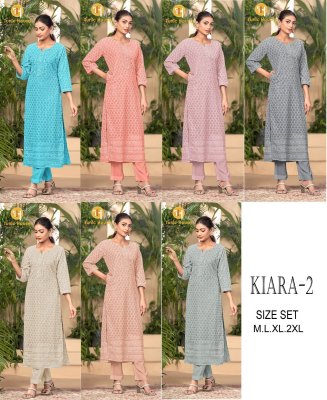 Kaira 2 by Tunic House Georgette Luckhnovi Work Kurti Catalogue at affordable rate kurtis catalogs