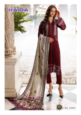 Kaira by Keval Fab Exclusive Karachi Lawn Cotton unstitched suit catalogue at affordable rate salwar kameez catalogs