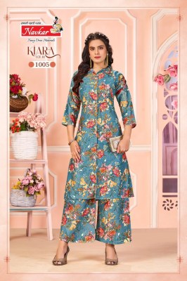 Kaira vol 1 by Navkar Vartican discharge Printed kurti bottom and dupatta catalogue at low rate  readymade suit catalogs