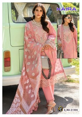 Kaira vol 21 by Keval Lawn cotton with karachi prints dress material catalogue at amaviexpo salwar kameez catalogs