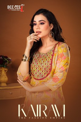 Kairavi by Deecee fancy printed long kurti catalogue at affordable rate Dee cee