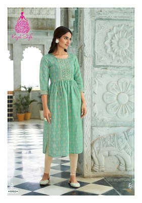 Kajal Style Kesariya Vol 1 Nayra Cut Wholesale Kurti catalogue  kurtis catalogs