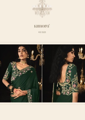 Kajal vol 14 by Kimora KS5325 Fancy Fabric With Hand worked Border saree catalogue at affordable rate sarees catalogs