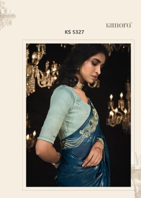 Kajal vol 14 by Kimora KS5327 Fancy Fabric With Hand worked Border saree catalogue at affordable rate Heer By Kimora