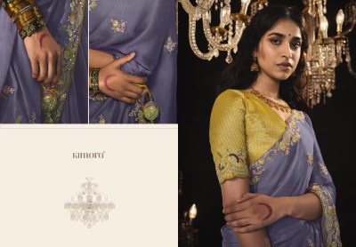 Kajal vol 14 by Kimora KS5332 Fancy Fabric With Hand worked Border saree catalogue at affordable rate sarees catalogs