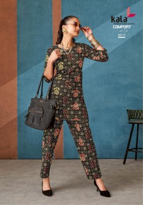 Kala Comfort Vol-3 Stylish Pure Cotton Printed Co-ord Set Wholesale tylish Pure Cotton Printed Co-ord Set Wholesale  co ord set catalogs