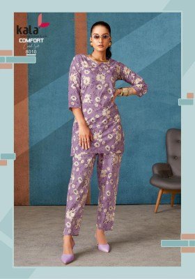 Kala Comfort Vol-3 Stylish Pure Cotton Printed Co-ord Set Wholesale tylish Pure Cotton Printed Co-ord Set Wholesale  co ord set catalogs