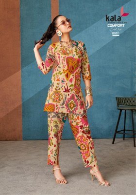 Kala Comfort Vol-3 Stylish Pure Cotton Printed Co-ord Set Wholesale tylish Pure Cotton Printed Co-ord Set Wholesale  co ord set catalogs