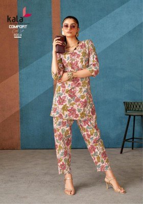 Kala Comfort Vol-3 Stylish Pure Cotton Printed Co-ord Set Wholesale tylish Pure Cotton Printed Co-ord Set Wholesale  co ord set catalogs