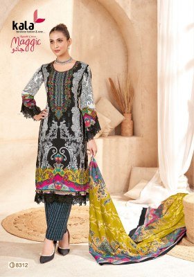 Kala Tarika Creation Magic Vol 23 Karachi Designer Unstitched Cotton Suit Set with Cotton Dupatta Wholesale wholesale catalogs