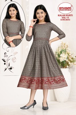 Kalaa kurti vol 15 by devi fancy designer reyon printed kurti catalogue at affordable rate kurtis catalogs