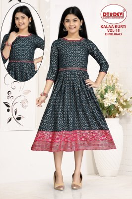 Kalaa kurti vol 15 by devi fancy designer reyon printed kurti catalogue at affordable rate kurtis catalogs