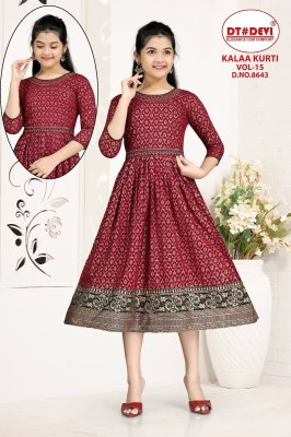 Kalaa kurti vol 15 by devi fancy designer reyon printed kurti catalogue at affordable rate kurtis catalogs