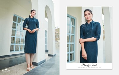 Kalaroop  Kajree by octavia vol 9 has launched lining silk with embroidery work kurti catalog kurtis catalogs