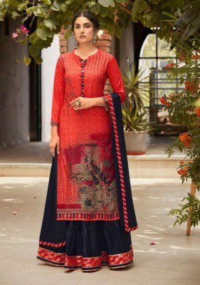 Kalaroop Venue Vol 4 Pure Rayon Printed Lehenga with Cambric Cotton Jacquard Border Chinon Dupatta Wholesale Single