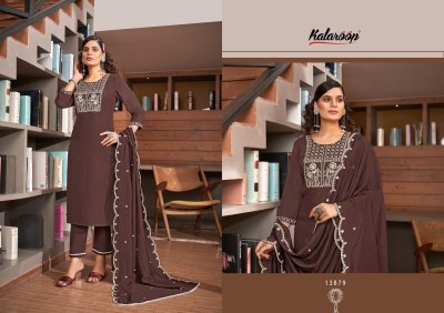 Kalaroop by Kajree present Blossom heavy fancy reyon with sequence and embroidered readymade suit catalogue at low rate readymade suit catalogs