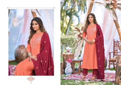 Kalaroop by Kajree presents Rangat Cryon 3pice ready made suits wholesale price  kurtis catalogs