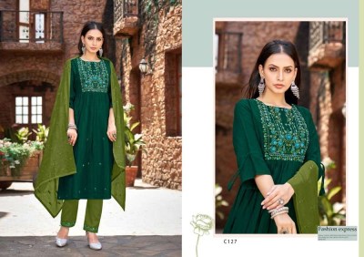 Kalaroop by kajree Nitara cryon top pant dupatta set Kurti catalogue wholesaler  kurtis catalogs