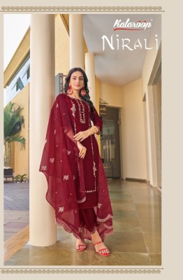 Kalaroop present Kajree by Nirali embroidered readymade kurti pant and dupatta catalogue at affordable rate Kalroop