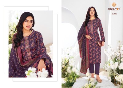 Kalki vol 21 by Suryajayoti Jam satin foil printed dress material catalogue at low price salwar kameez catalogs