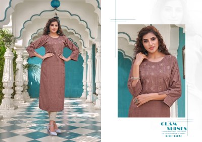 Kalroop by kajree fashion Cello present heavy reyon embroidered kurti catalogue at wholesale price kurtis catalogs