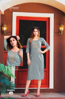 Kanasu Kurti Vamika Straight cut wholesale Kurti catalogue  kurtis catalogs