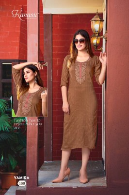 Kanasu Kurti Vamika Straight cut wholesale Kurti catalogue  kurtis catalogs