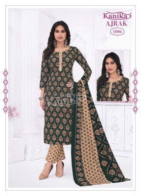 Kanika Ajrak Vol 1 Stylish Straight Kurti with Printed Pant And Cotton Feel Dupatta Wholesale kurtis catalogs