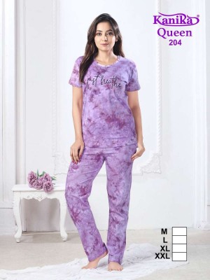 Kanika new launch queen vol 2 Cotton Hosiery Night Suits collection  night wear catalogs