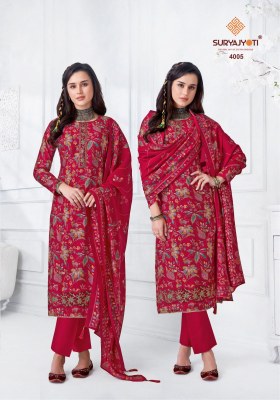 Kanika vol 4 by Suryajyoti Pure modal foil printed unstitched Suit catalogue at low price  salwar kameez catalogs