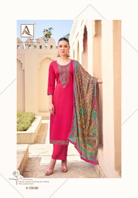 Karachi beauty 2 by Alok Suit Pure Cotton Fancy Embroidered Unstitched suit collection with low rate salwar kameez catalogs