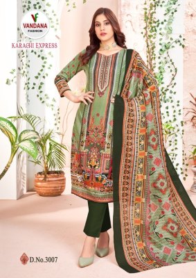 Karachi expree vol 03 by Vandana fashion cotton digital printed dress material catalogue at affordable rate salwar kameez catalogs