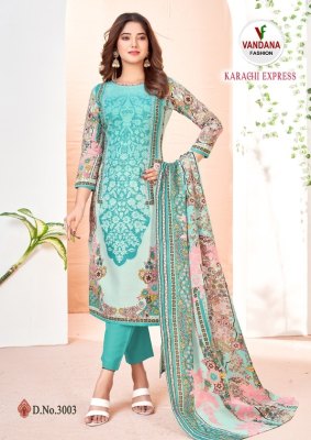 Karachi expree vol 03 by Vandana fashion cotton digital printed dress material catalogue at affordable rate salwar kameez catalogs