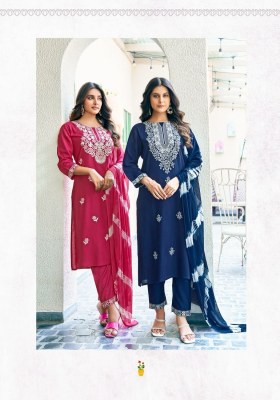 Karachi vol 1 by Mystic 9 lucknowi work embroidered kurti pant and dupatta catalogue at affordable rate readymade suit catalogs