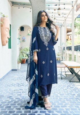 Karachi vol 1 by Mystic 9 lucknowi work embroidered kurti pant and dupatta catalogue at affordable rate readymade suit catalogs