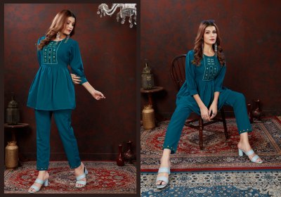 Karigiri vol 1 by Moksh Maaza cotton hand work 2 pocket co ord set catalogue Size wise Combo Set