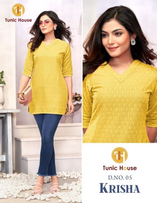 Karisha by tunic house Fully chikankari short top catalogue at affordable rate Womens