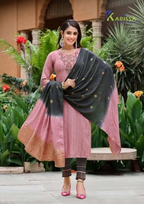 Karissa Anushka Viscose Rayon Top Pant Dupatta Set Wholesale Kurti Catalogue  kurtis catalogs