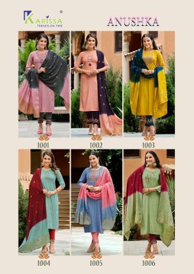 Karissa Anushka Viscose Rayon Top Pant Dupatta Set Wholesale Kurti Catalogue  kurtis catalogs