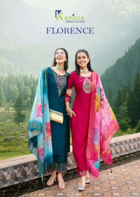 Karissa Florence Top Pant Dupatta Set Kurti catalogue wholesale  Karissa 