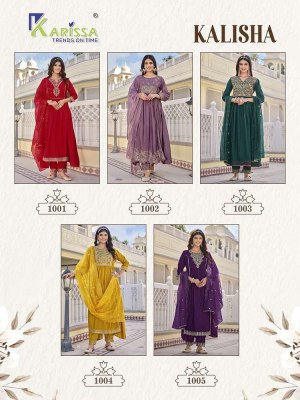 Karissa Kalisha Premium Collation Top Pant And Dupatta Set wholesale Kurti catalogue  kurtis catalogs