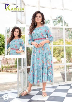 Karissa Kinlee Nx Vol 1 A Line Premium Rayon Kurti catalogue wholesaler  kurtis catalogs