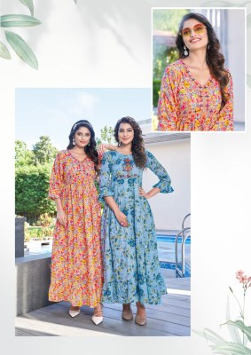 Karissa Niharika mal cotton printed readymade kurti catalogue at affordable rate gown catalogs